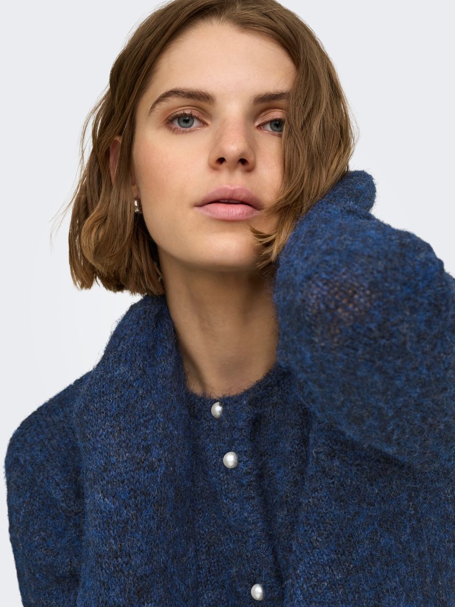 ONLZAGGIE LS BUTTON CARDI CC KNT