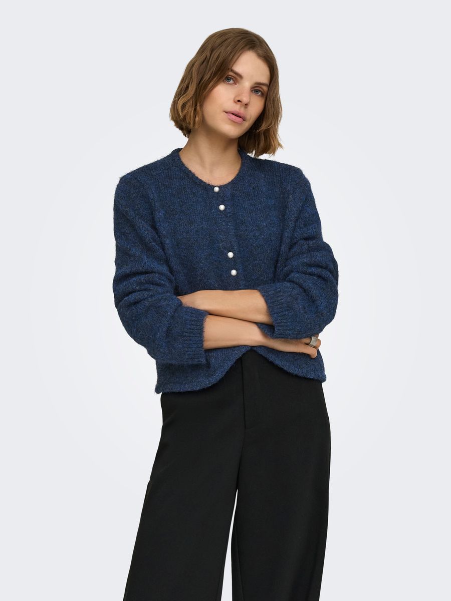 ONLZAGGIE LS BUTTON CARDI CC KNT