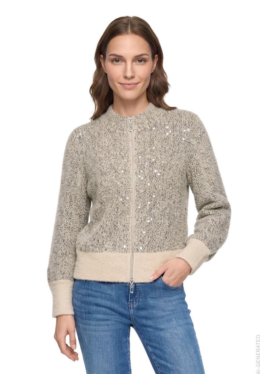 Grobstrickjacke
