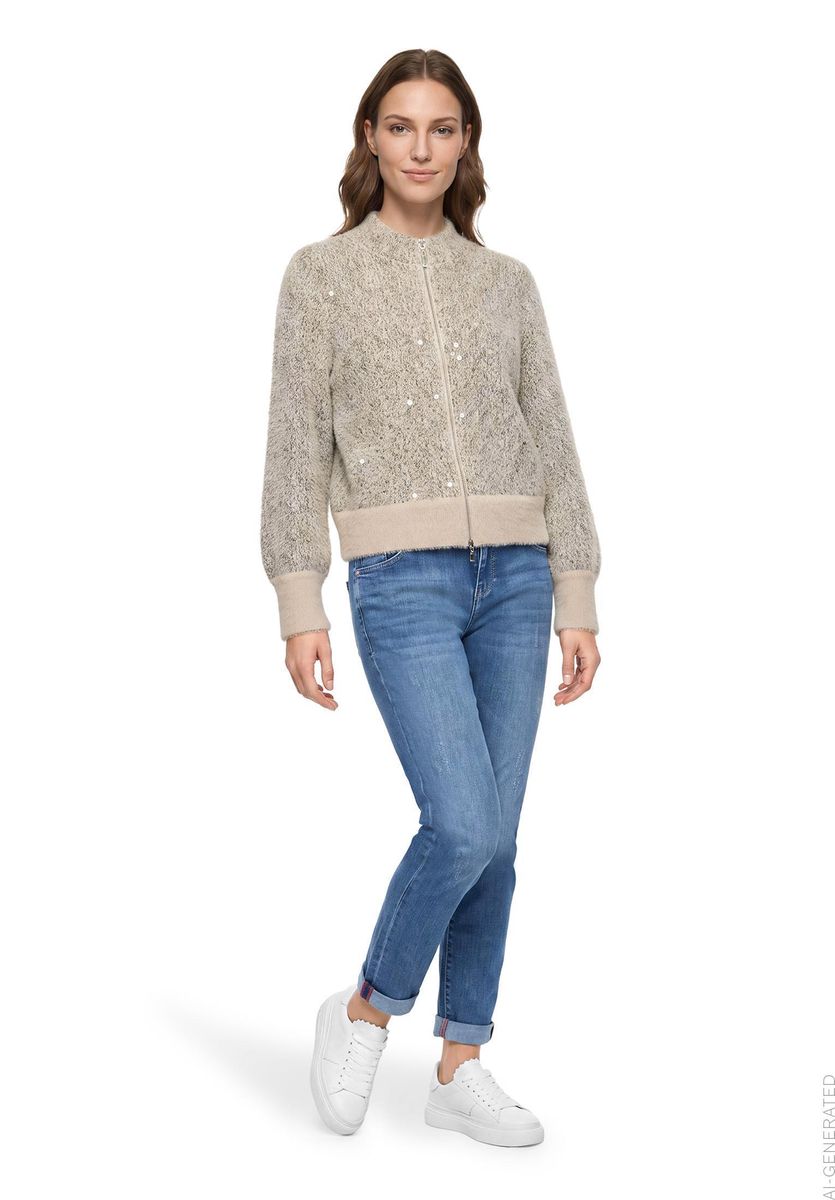 Grobstrickjacke