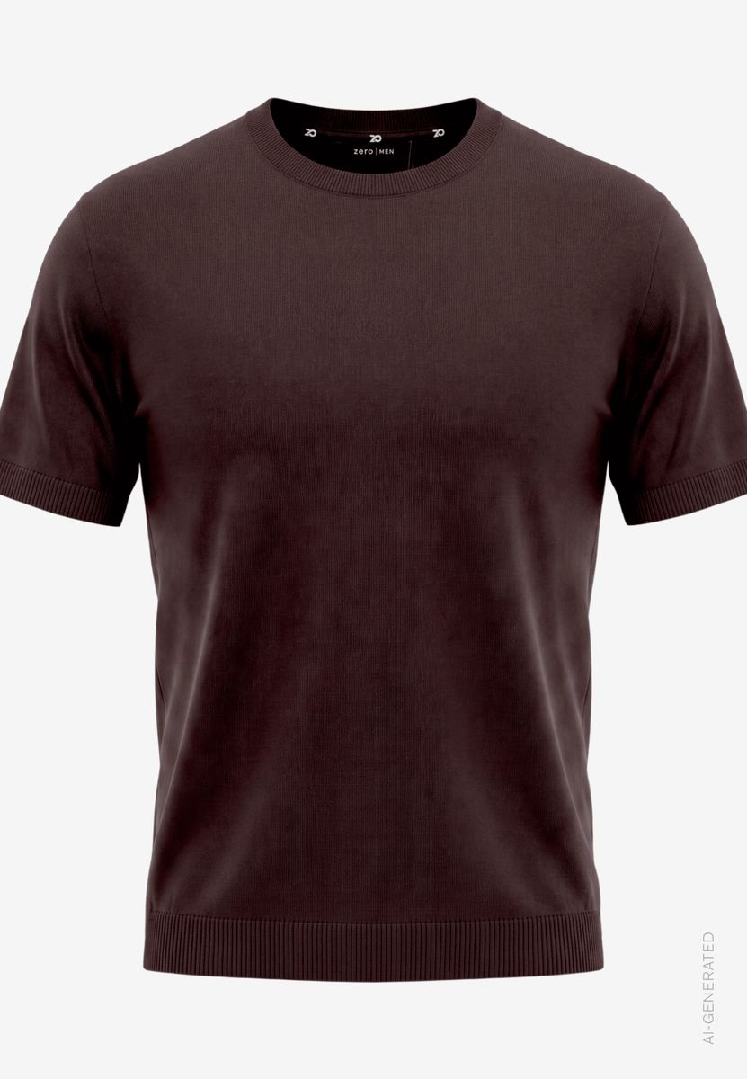 Herren Basic Shirt  mit Rundhalsausschnitt