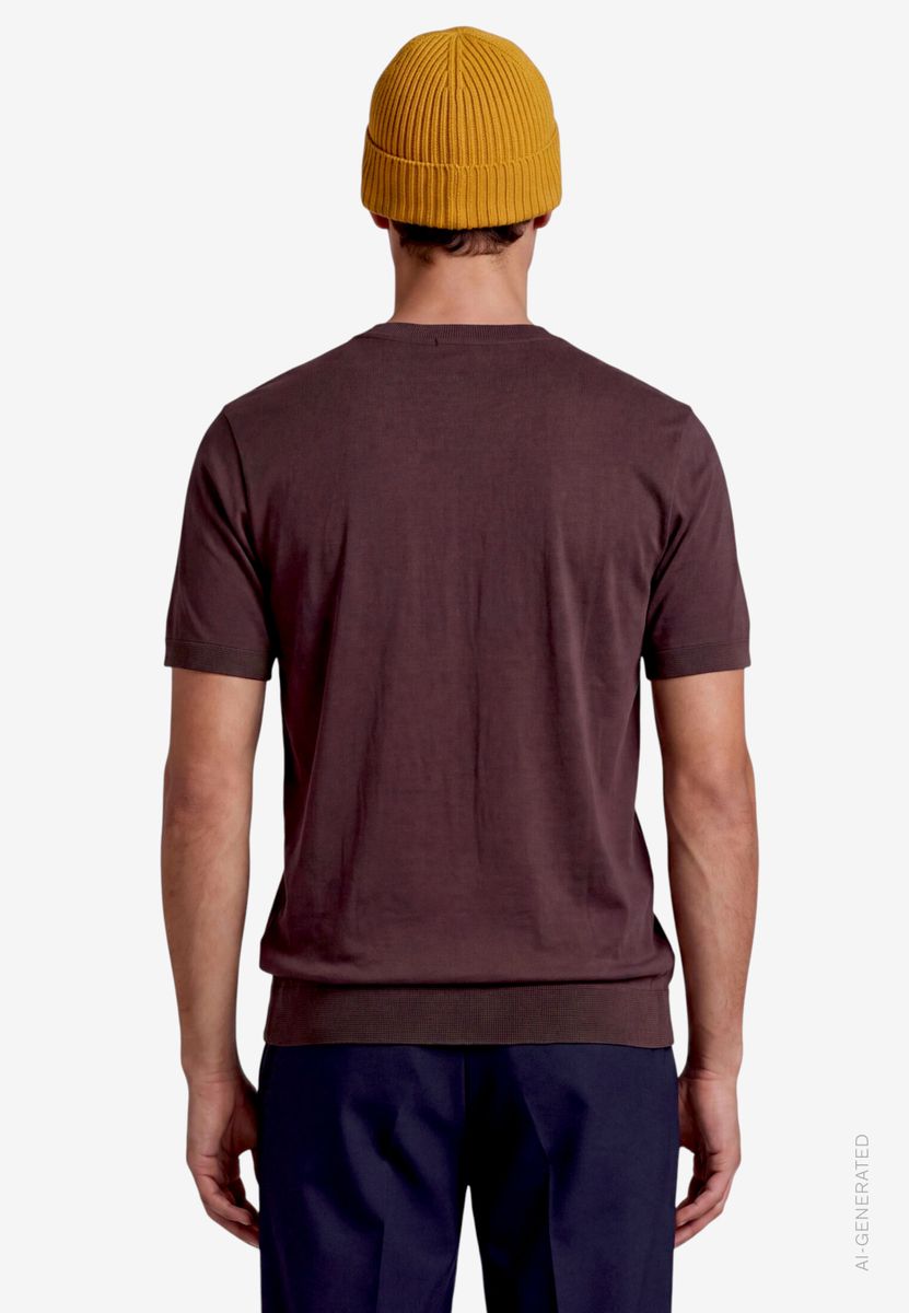 Herren Basic Shirt  mit Rundhalsausschnitt