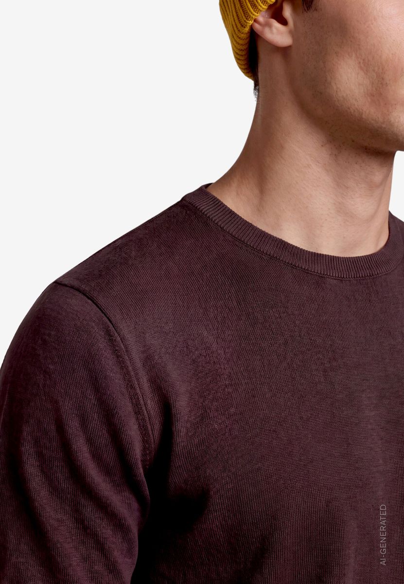 Herren Basic Shirt  mit Rundhalsausschnitt