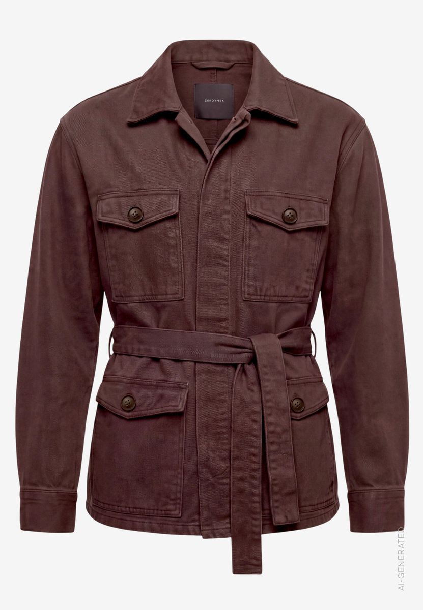 Herren Field Jacket  mit Bindegürtel