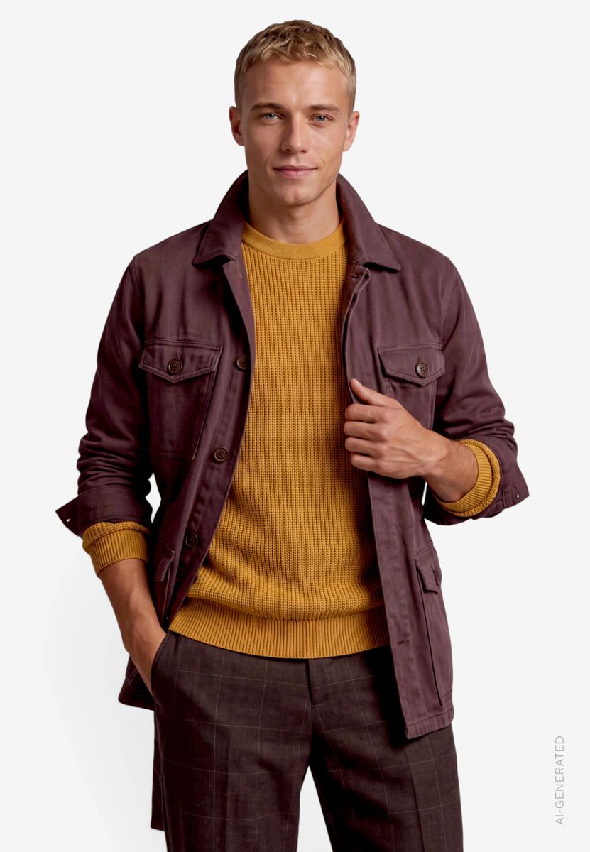 Herren Field Jacket  mit Bindegürtel
