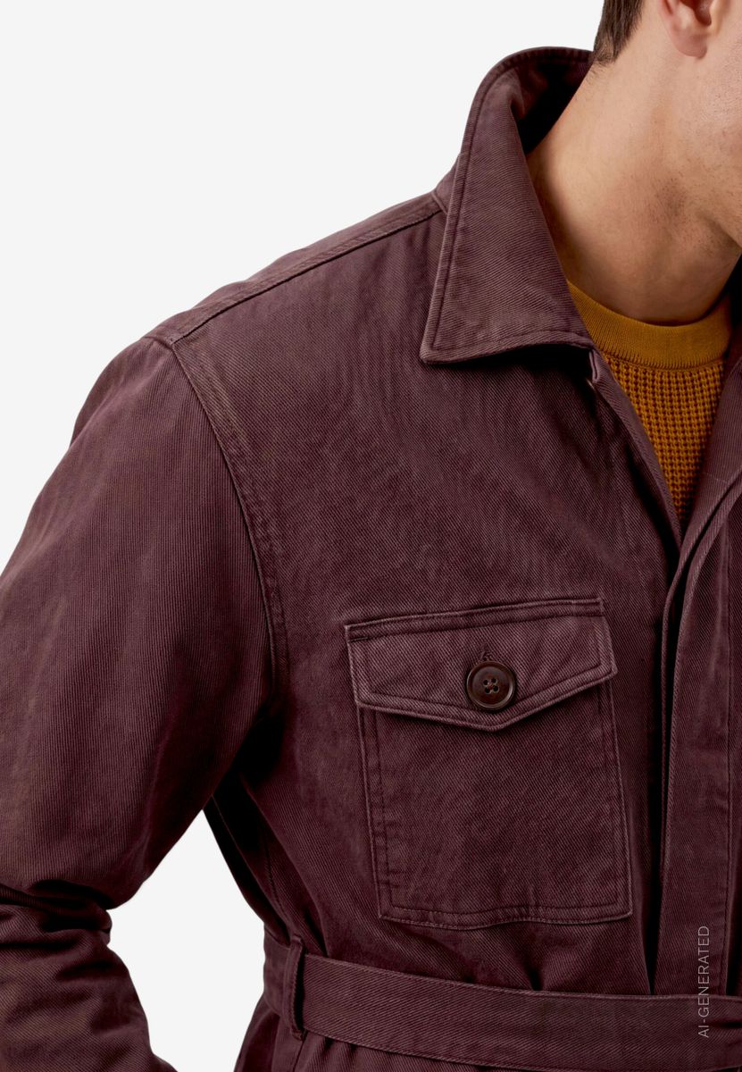 Herren Field Jacket  mit Bindegürtel
