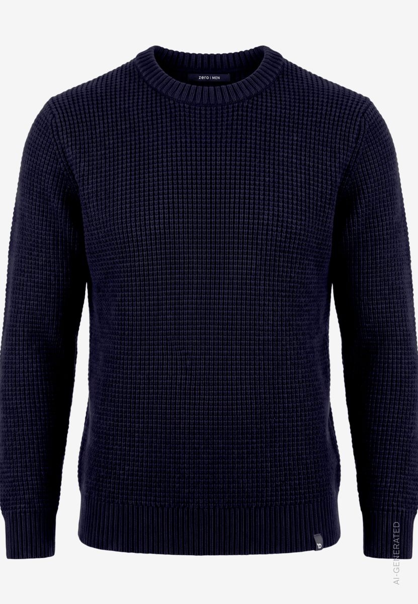 Herren Strickpullover  mit Rundhalsausschnitt