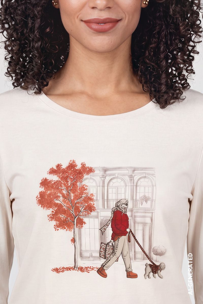 Langarmshirt mit Print