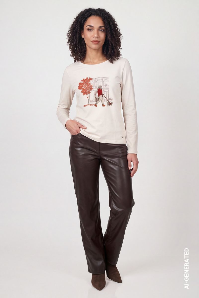 Langarmshirt mit Print