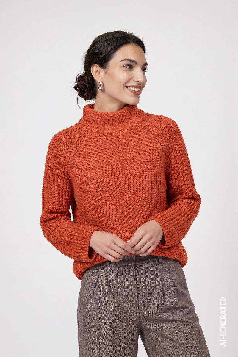 Strickpullover aus Chenillegarn