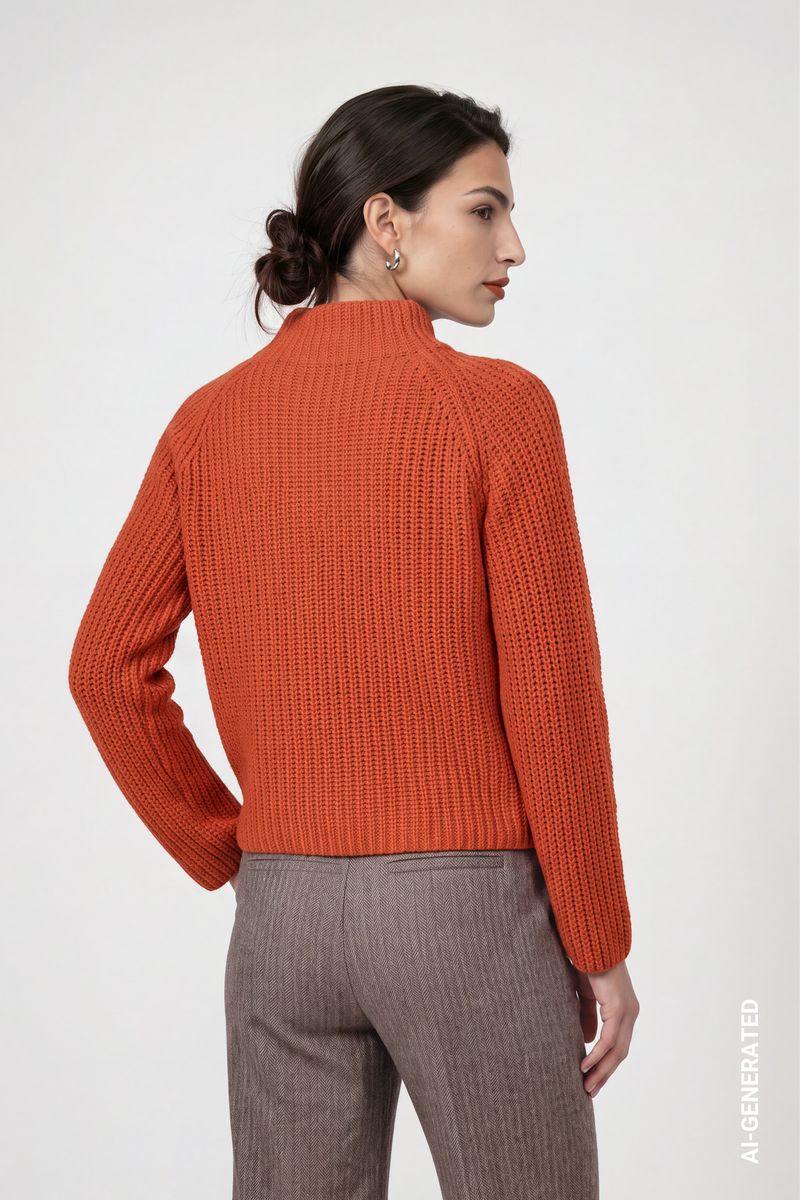 Strickpullover aus Chenillegarn