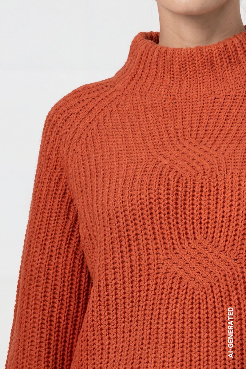 Strickpullover aus Chenillegarn