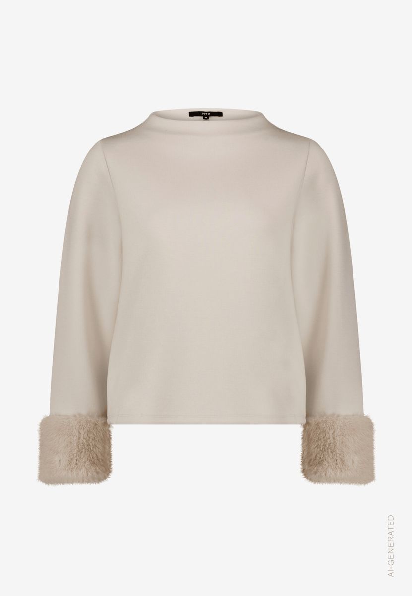 Damen Sweatshirt  mit Plüsch