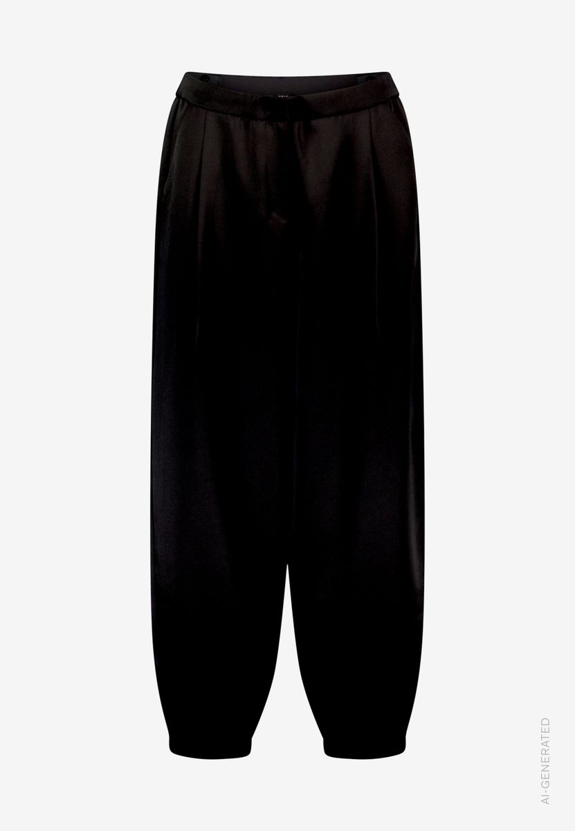 Damen Barrel-Hose  aus Satin