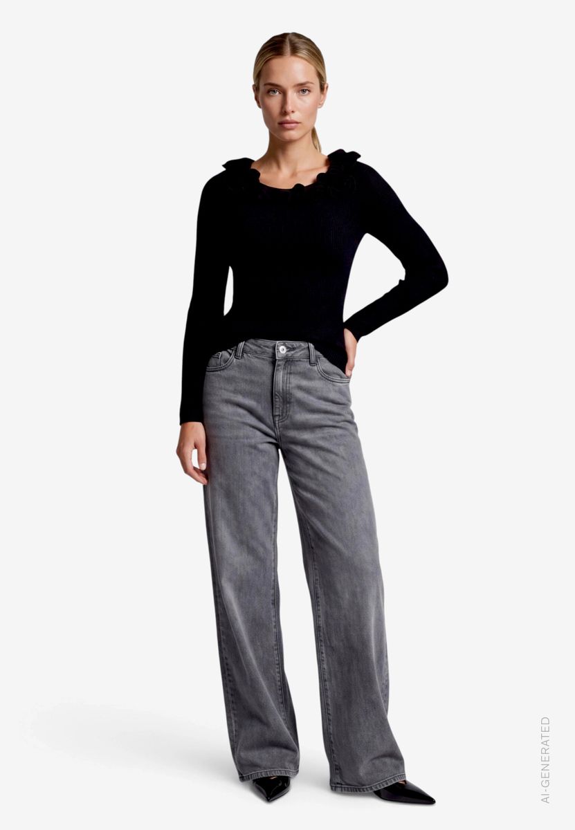 Damen Wideleg-Jeans Style Witney