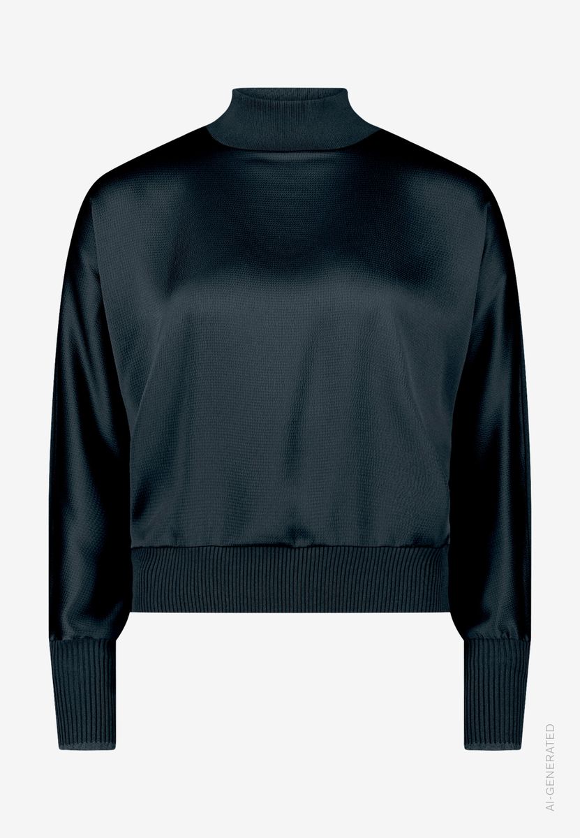 Damen Strickpullover  mit Stehkragen