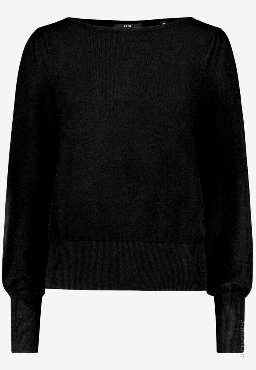Feinstrickpullover  mit U-Boot Ausschnitt