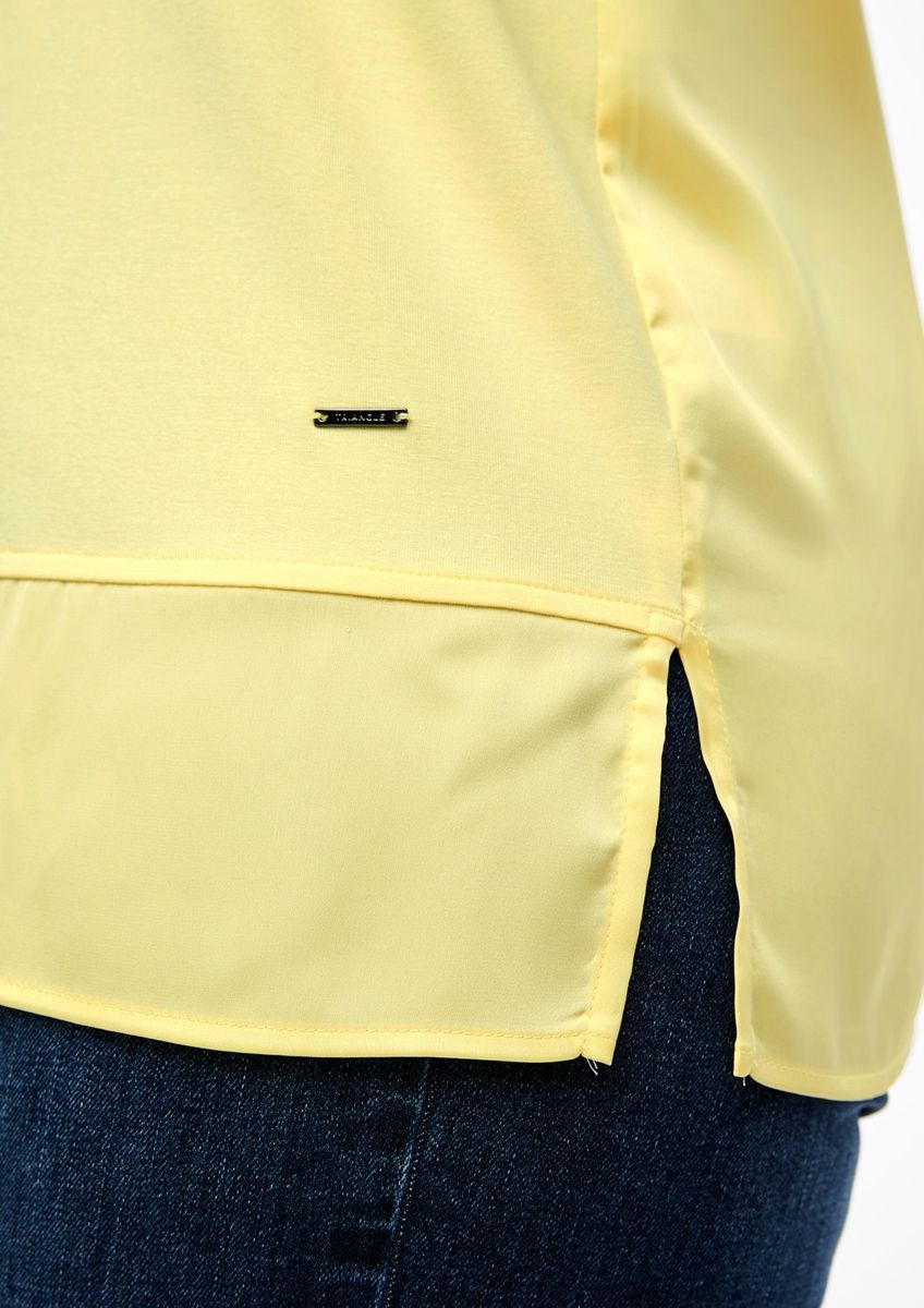 Materialmix-Shirt