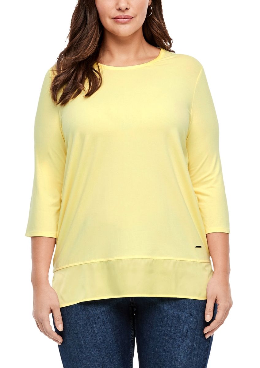 Materialmix-Shirt