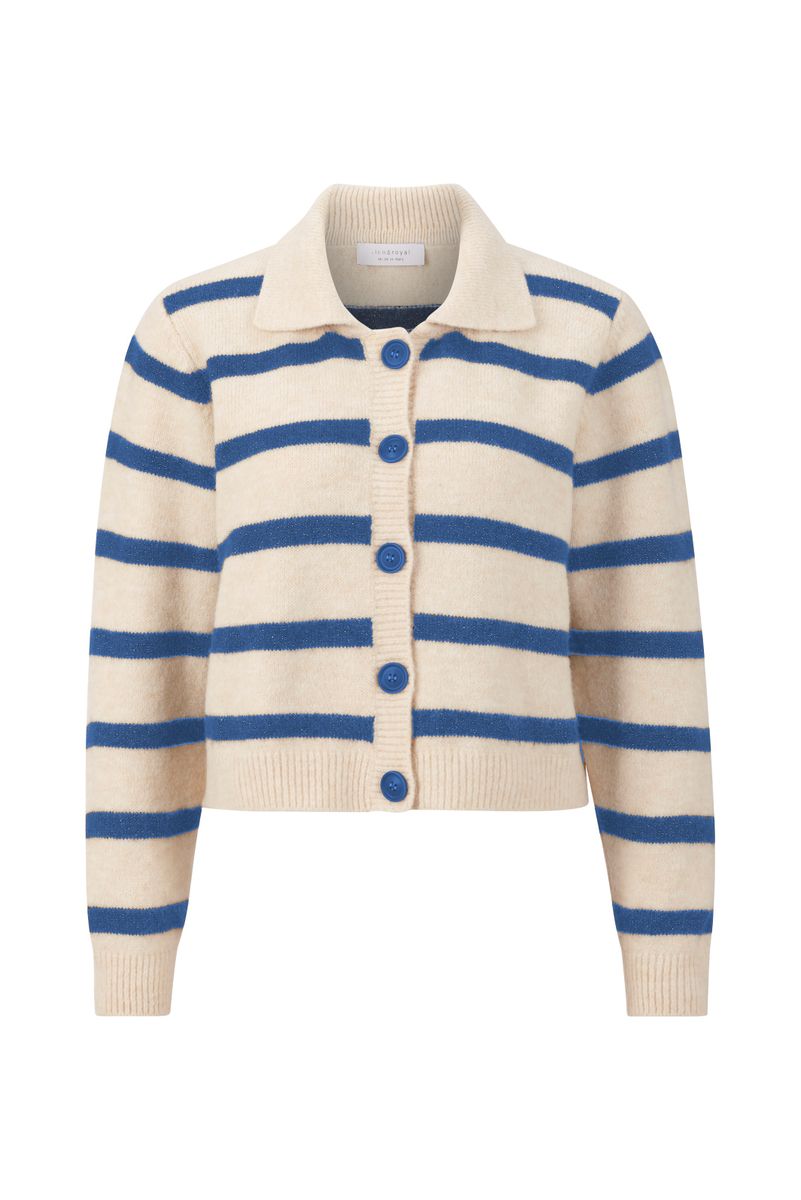 cardigan polo collar