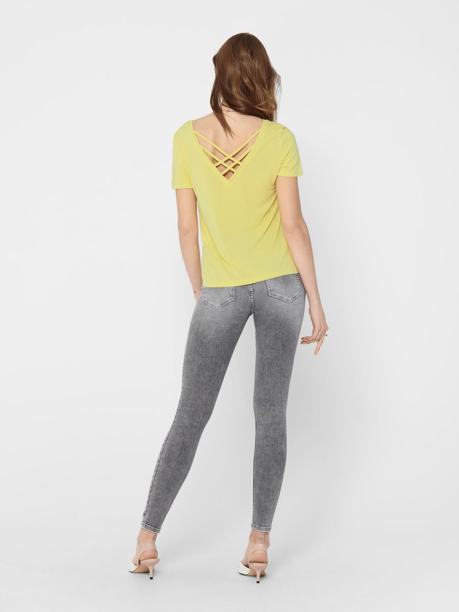 ONLFREE LIFE S/S CROSS BACK TOP JRS