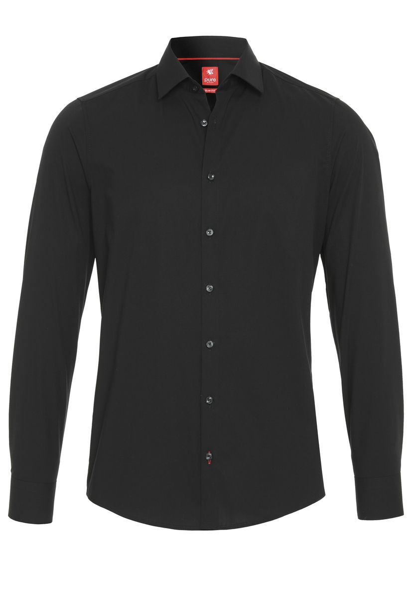 PURE- City Hemd Red Langarm