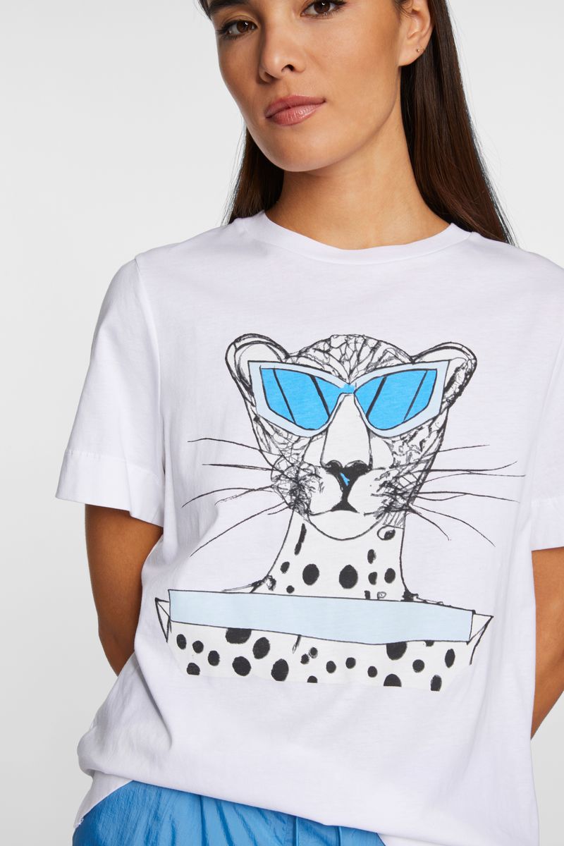 T-Shirt leo print organic