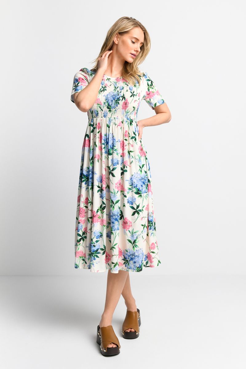 printed midi dress