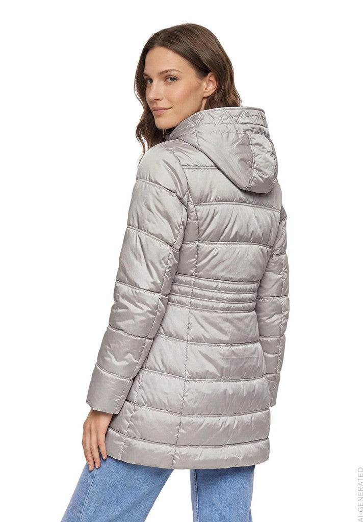Betty Barclay Jacke Watte Silver Cloud Metallic – Ansicht 4