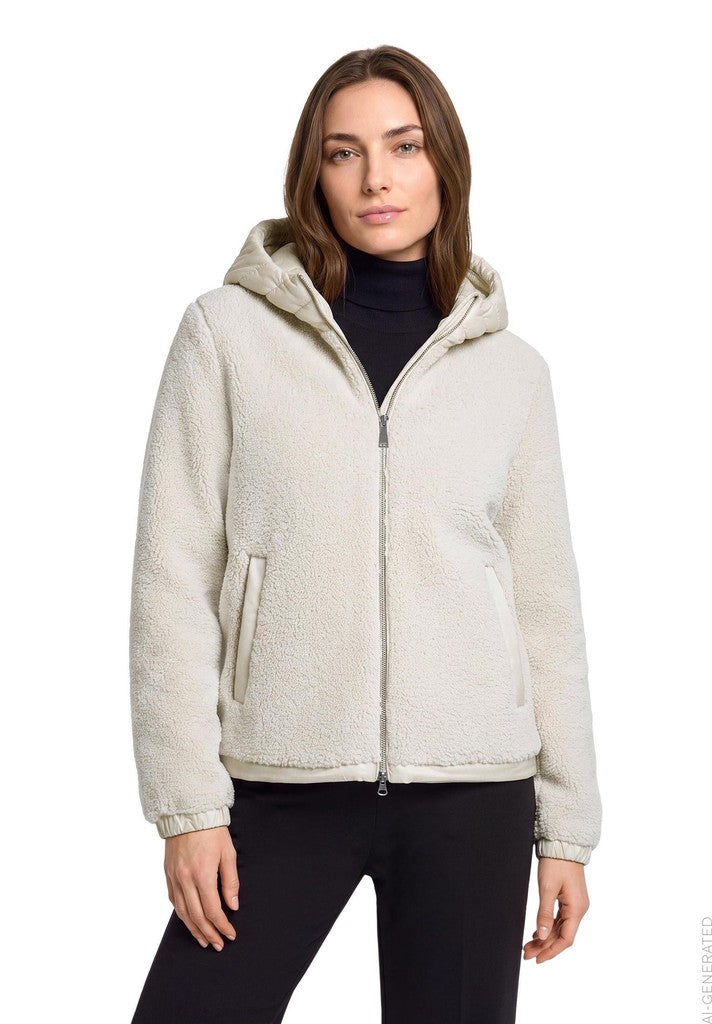 Betty Barclay Jacke PlUEsch Weiß – Ansicht 2