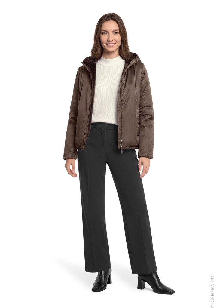 Betty Barclay Jacke PlUEsch Schwarz – Ansicht 3