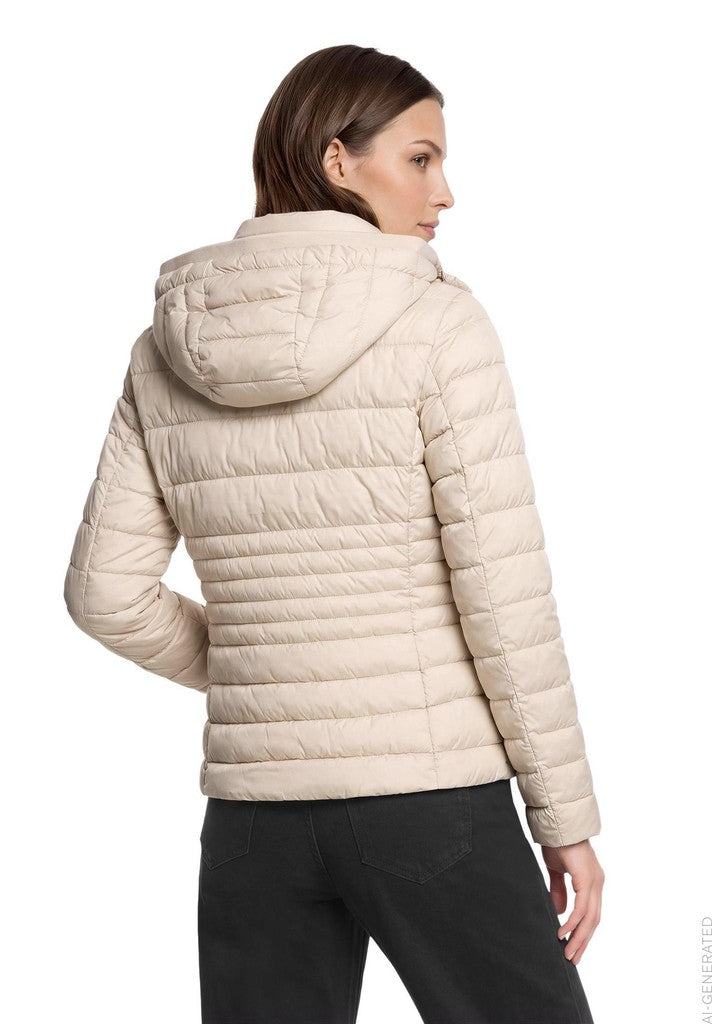 Betty Barclay Jacke Watte Steppjacke Beige Grau
