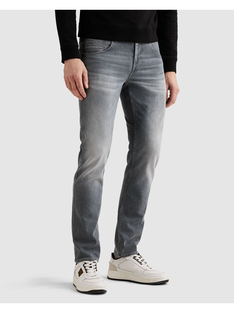 PME Legend Slim Fit Jeans Nightflight Grau – Ansicht 2
