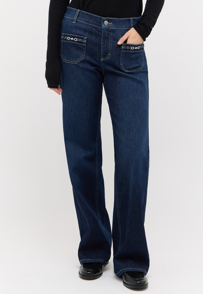 Angels Flared Jeans LIZ Glory Dark Indigo Used Navy – Ansicht 2