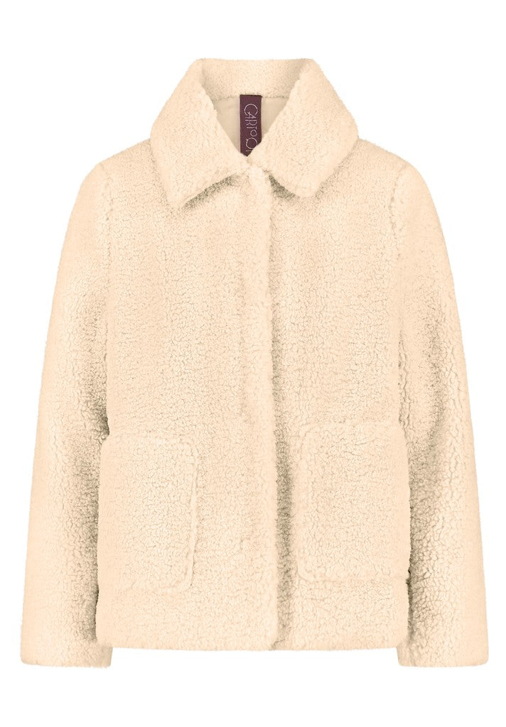 Cartoon Jacke PlUEsch Beige – Ansicht 2