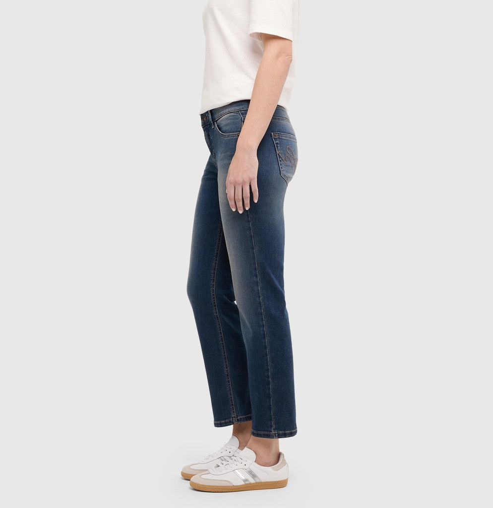 MAC Slim Fit Jeans Carrie Light authentic Blau Braun – Ansicht 4