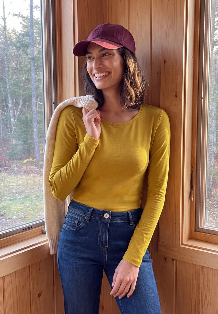CECIL Langarmshirt Style Pia Golden Honey – Ansicht 2