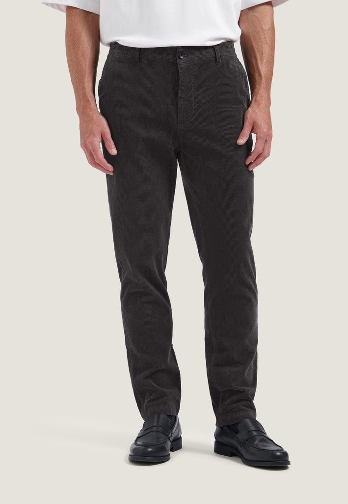 DSTREZZED Hose Logan Wide Rib Dk. Brown Braun – Ansicht 2