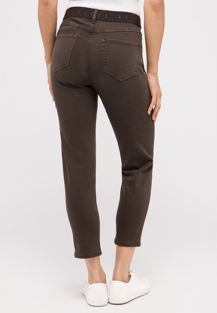 Angels Slim Fit Jeans Ornella Sporty Chocolate Used Braun – Ansicht 4