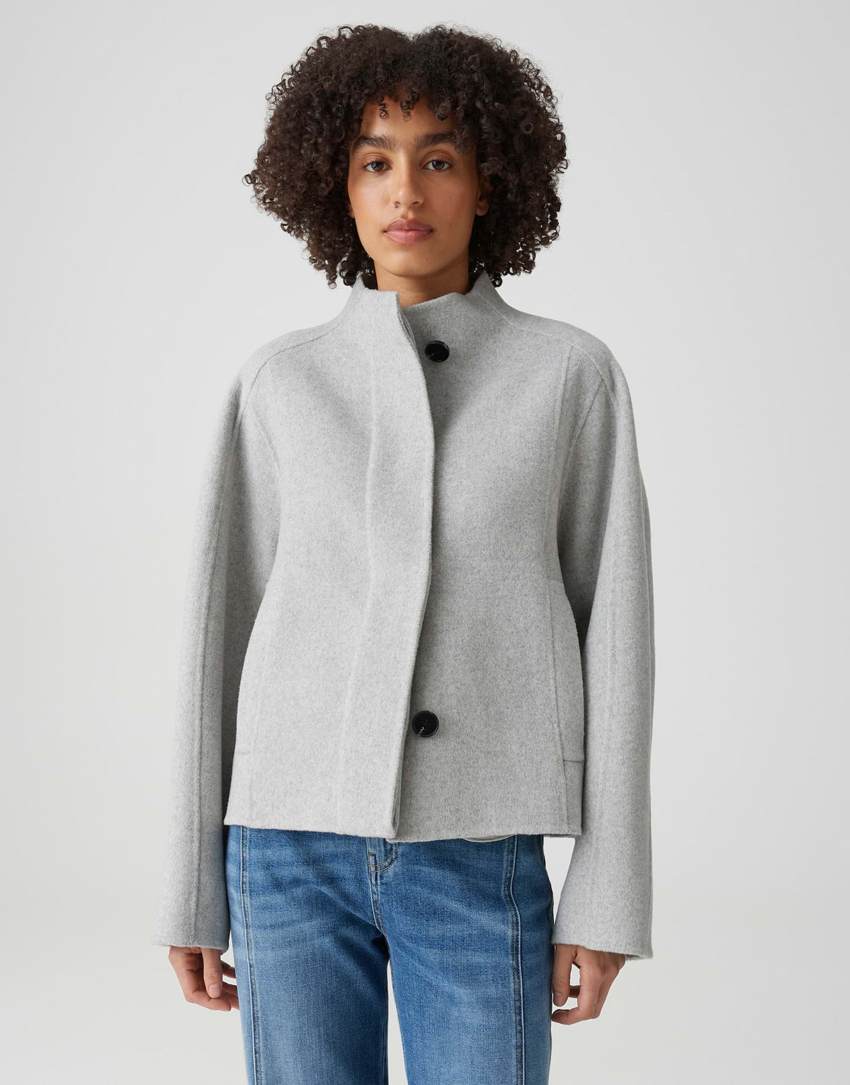 OPUS Jacke Hatura hazy fog melange – Ansicht 2