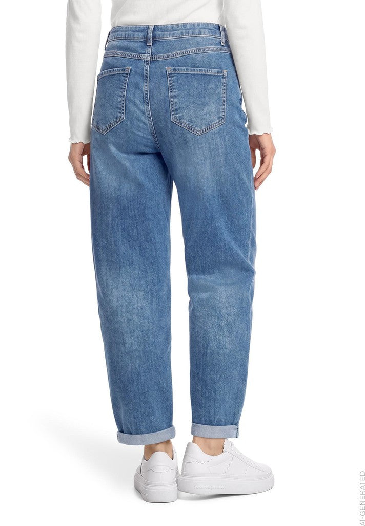 Cartoon Jeans Used Dark Blue Denim Navy – Ansicht 4