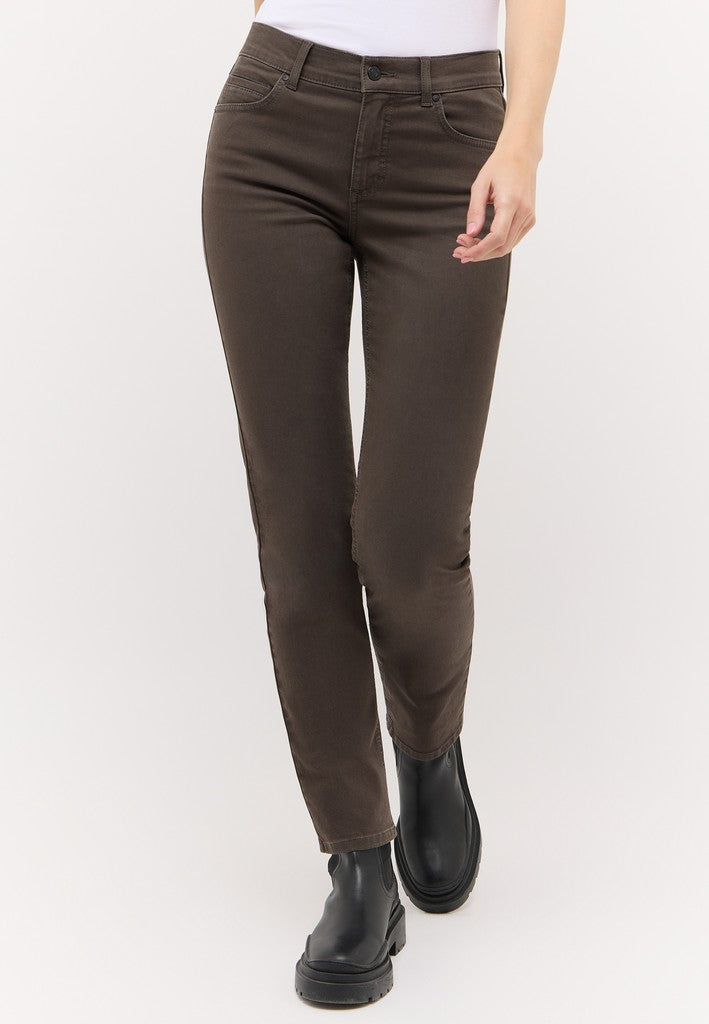 Angels Slim Fit Jeans Cici Chocolate Used Braun – Ansicht 2