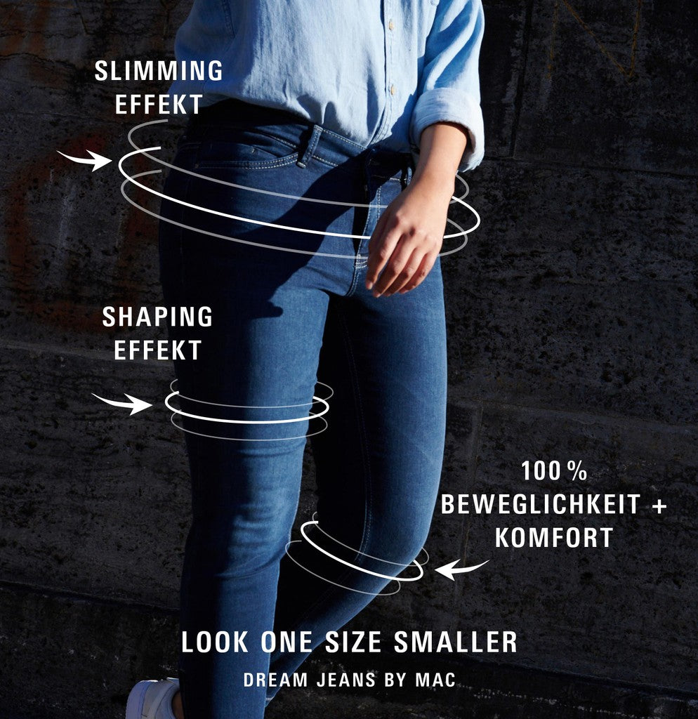MAC Straight Leg Jeans Dream Dream denim Blau – Ansicht 2