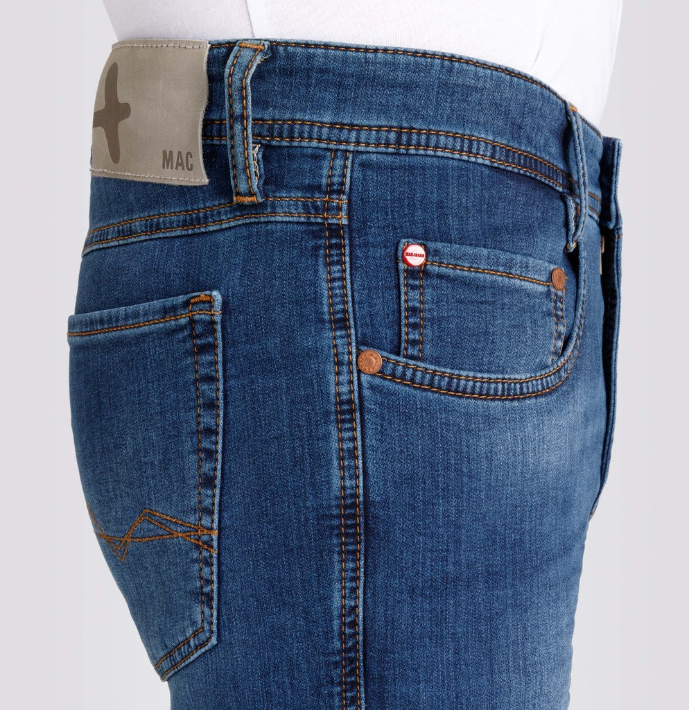 MAC Jeans Jog'n Light Sweat Vintage Wash Blau – Ansicht 2