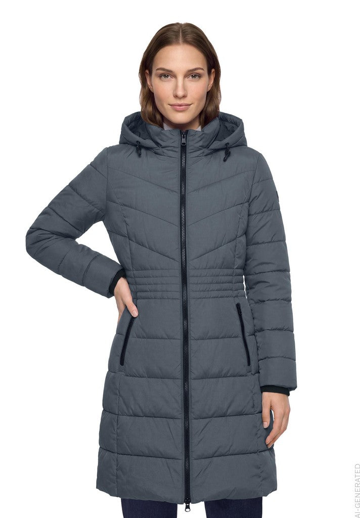 Betty Barclay Jacke Watte Steppjacke Grau – Ansicht 2