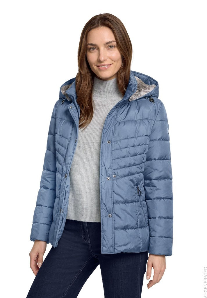 Betty Barclay Jacke Watte Outdoorjacke Grau – Ansicht 2