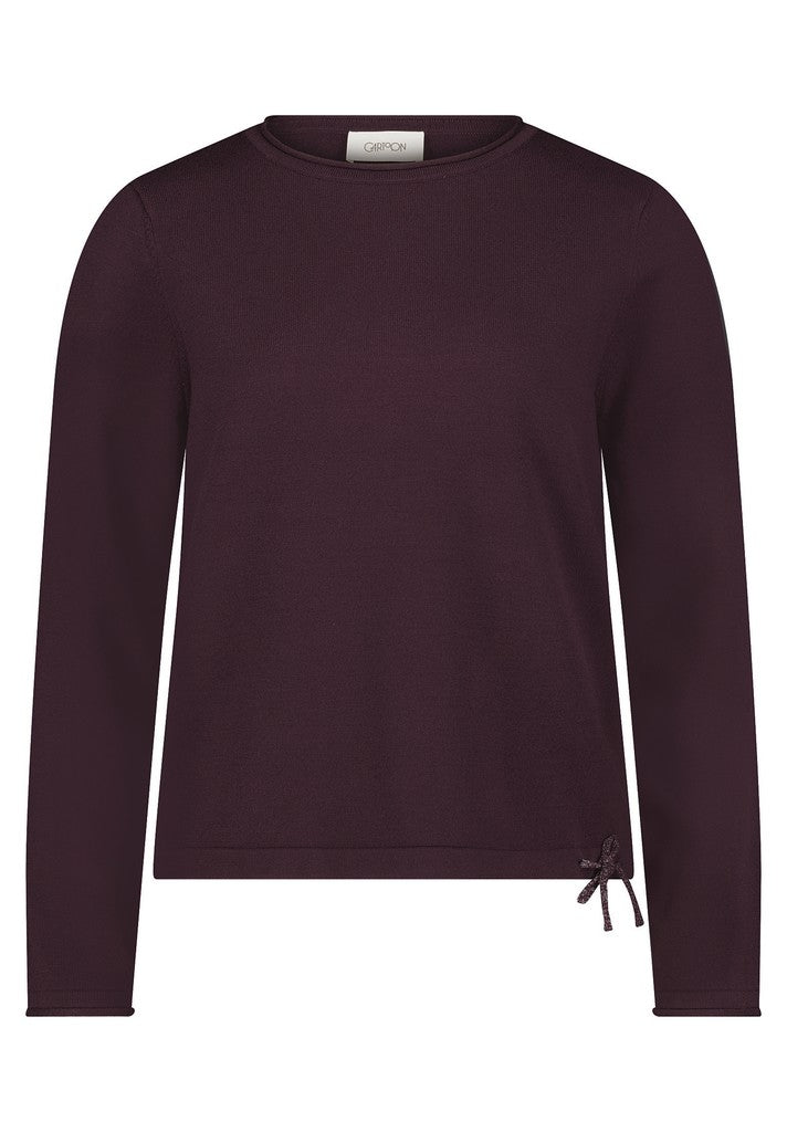 Cartoon Pullover Dark Dahlia – Ansicht 2