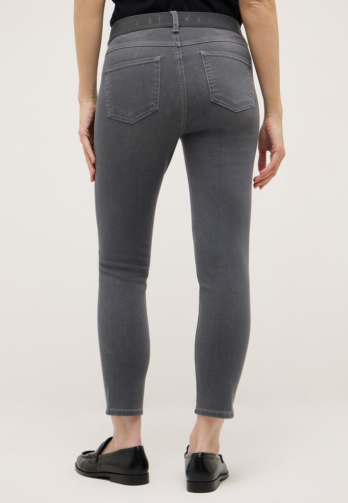 Angels Slim Fit Jeans Ornella Sporty Mid Grey Used Grau – Ansicht 4