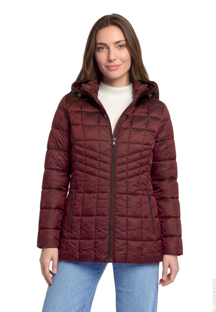 Betty Barclay Jacke Watte Dunkelrot – Ansicht 2