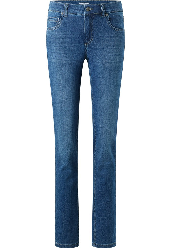 Angels Slim Fit Jeans Cici Mid Blue Used Blau